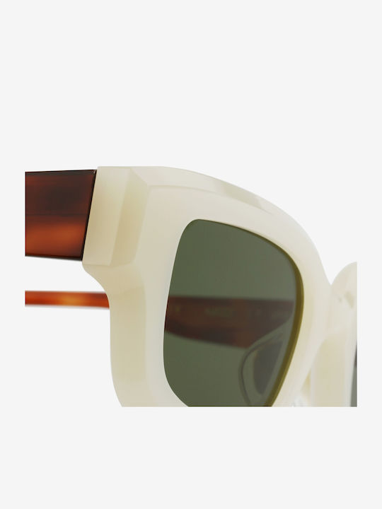 Projekt Produkt Unisex Sunglasses with Beige Horn-Rimmed Frame 476379