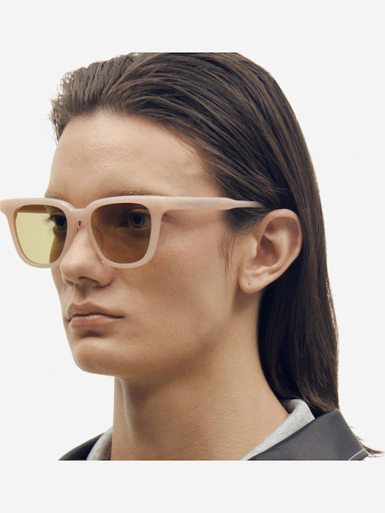 Projekt Produkt Men's Sunglasses with Pink Horn-Rimmed Frame 476389