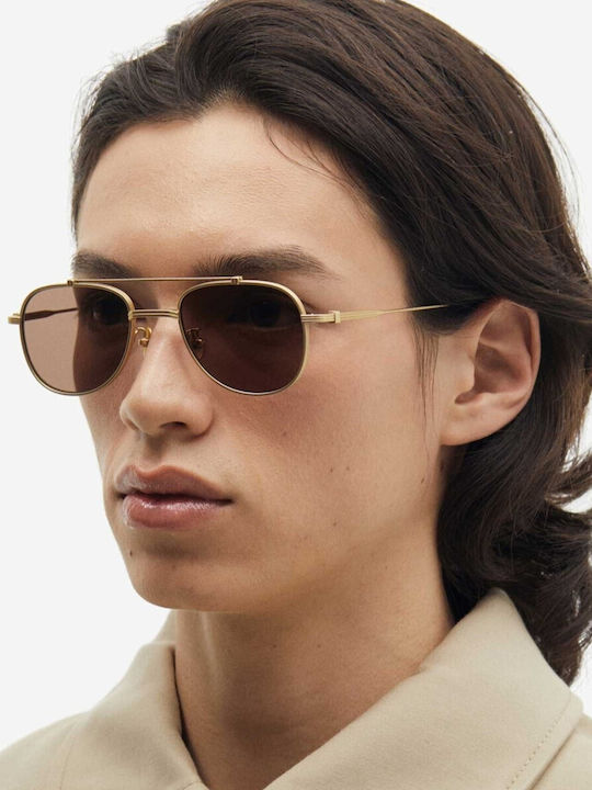 Projekt Produkt Men's Sunglasses with Gold Metallic Frame 476453