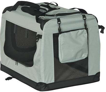 Rebel Dog Carrying Bag Gray L90xW65xH61cm