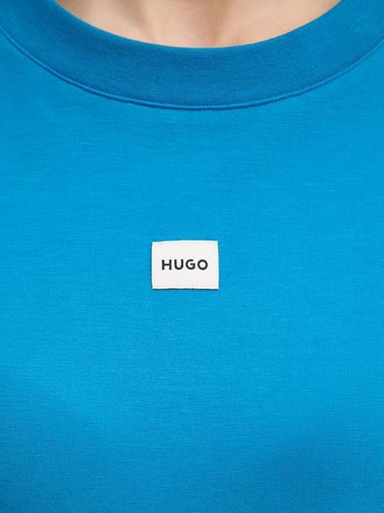 Hugo Дамска Oversized Тениска Ярко Синя