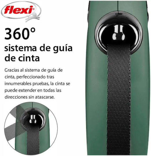 Flexi Каишка/Водач за Куче Каишка в Зелен цвят 5m до 15кг