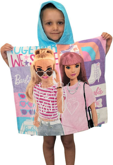 Kids Licensing Kinder Strandponcho Barbie 120 cm