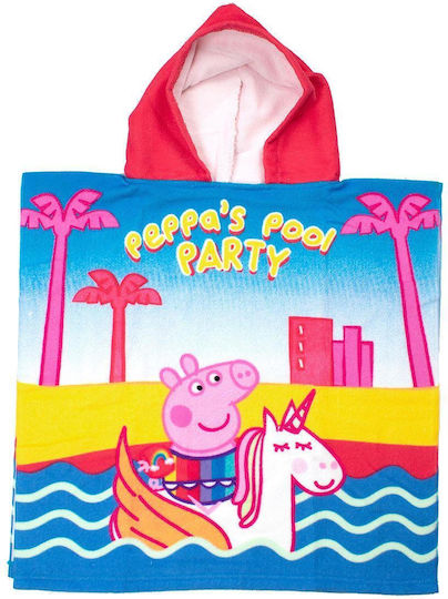 Hasbro Poncho de plajă pentru copii Peppa Pig Roz