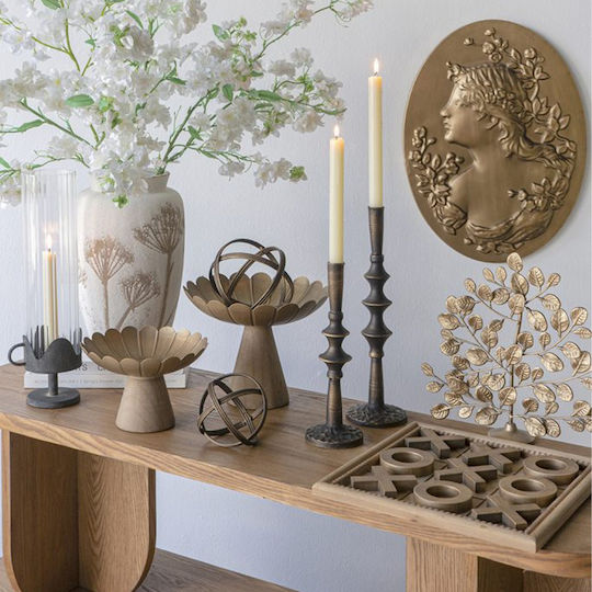 Artekko Solis Room Decorative Made of Metal 11.5x11.5x11.5cm