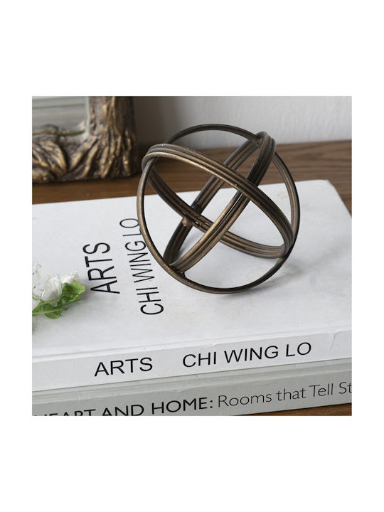 Artekko Solis Room Decorative Made of Metal 11.5x11.5x11.5cm