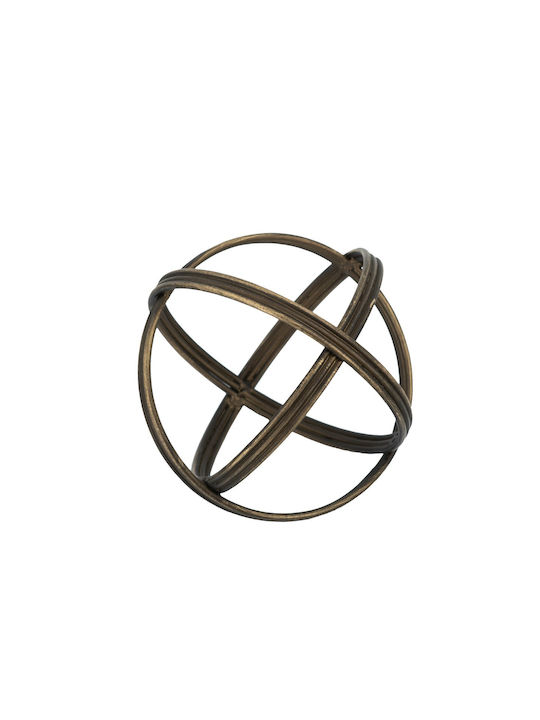 Artekko Solis Room Decorative Made of Metal 11.5x11.5x11.5cm
