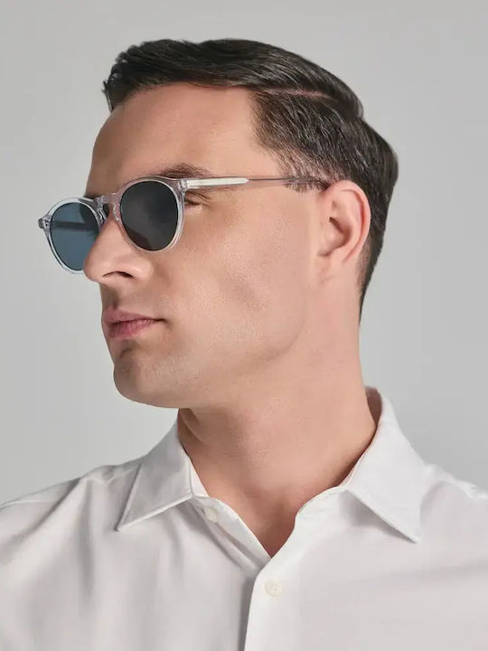Faos Men's Sunglasses with Transparent Horn-Rimmed Frame 501872