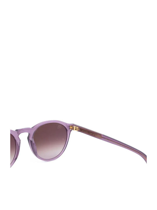 Faos Men's Sunglasses with Purple Horn-Rimmed Frame and Gradient Lenses 501873