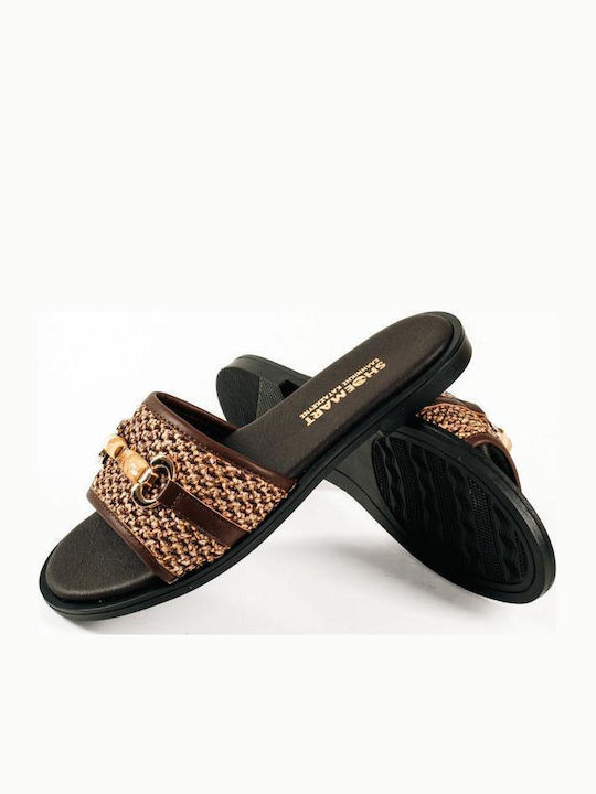 Women's Flat Sandals Brown