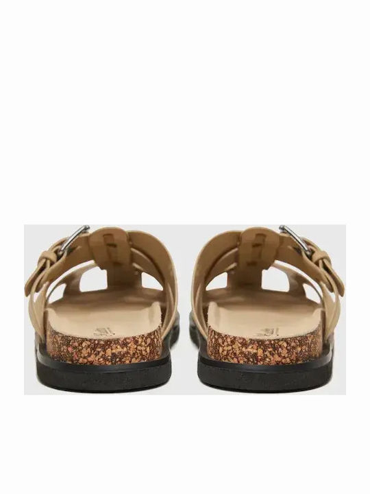 Damen Flache Schwarze Sandalen FBL013-103-08-Schwarz
