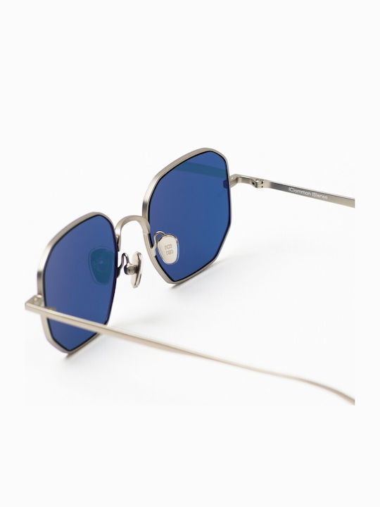 Common Sense Men's Sunglasses with Silver Metallic Frame and Mirror Lens 473473