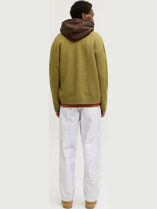 Herrenhosen in Baggy Bein Stil Bright-Weiße