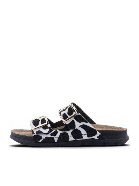 Leather Women's Anatomic Black Sandals