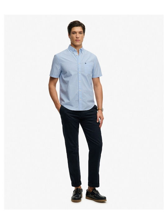 Short Sleeve Shirt in Regular Fit Blue