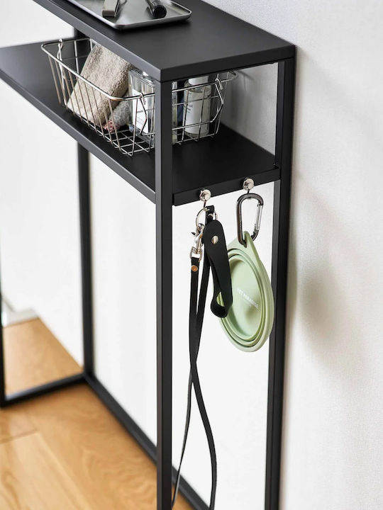 Tower Console Metal Black L60xW18.2xH80.2cm