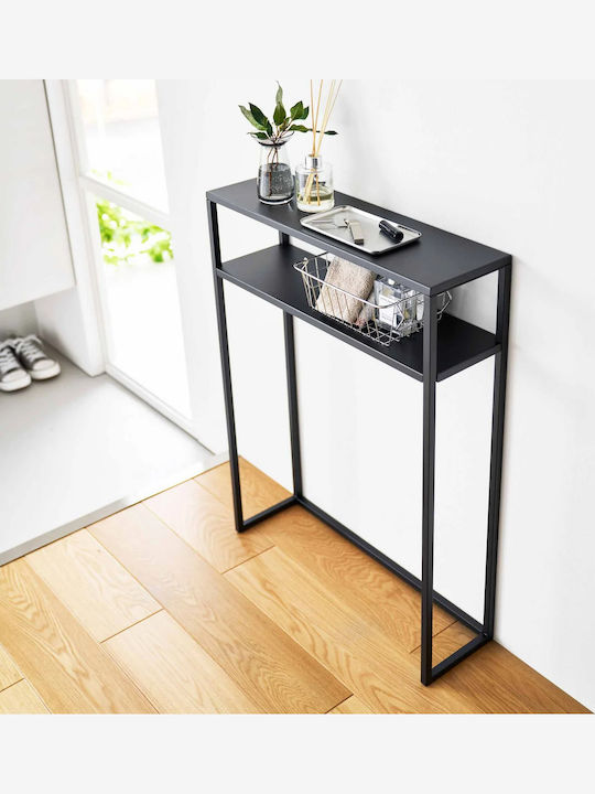 Tower Console Metal Black L60xW18.2xH80.2cm