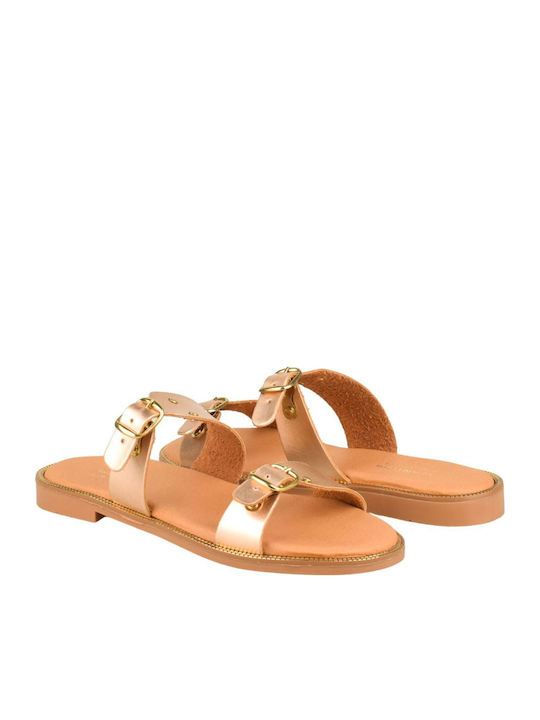 Women's Flat Sandals Gold