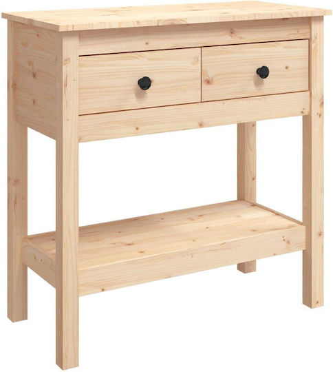Solid Wood Console Table L75xW35xH75cm Solid Wood Console Table L75xW35xH75cm
