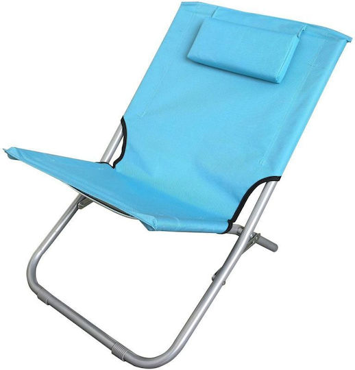 Enero Blue Waterproof Beach Chair 47x61x58cm