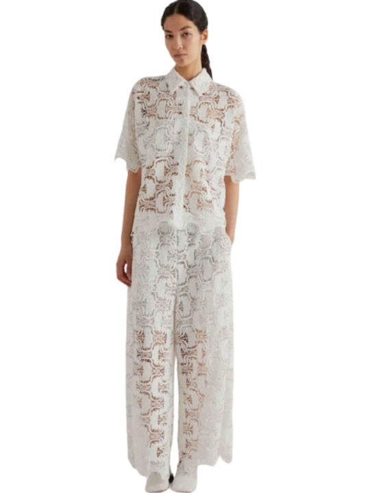 Damen Stoffhose Off White M6PCC2 791