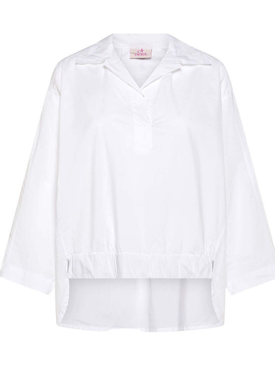 Women's Polo Blouse White