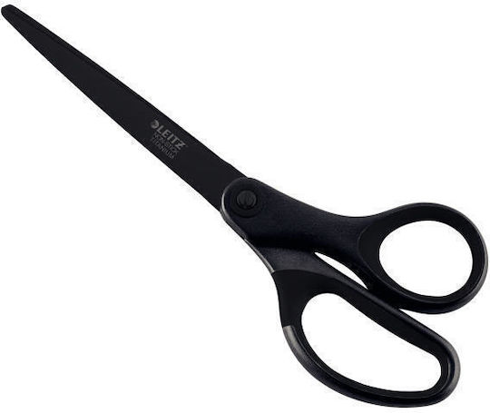 Leitz Foarfece 18 cm Cu Lamă Metalică Neagră 1 Bucată