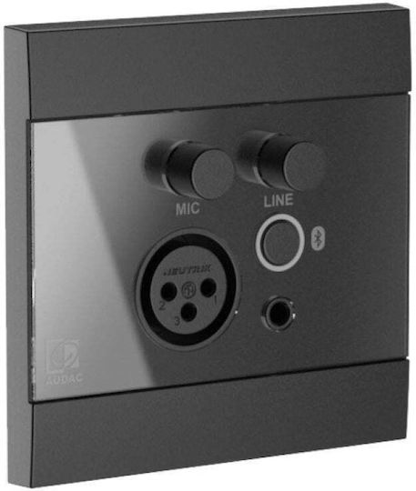Audac Wand-Installationslautsprecher Stück Schwarz