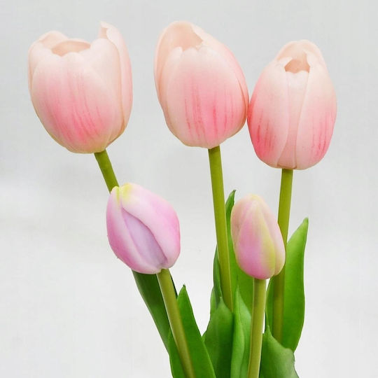Blumenstrauß aus Rosa Tulpe 39cm Saska Garden