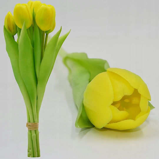 Μπουκέτο από Τουλίπα Κίτρινο 31cm Saska Garden
