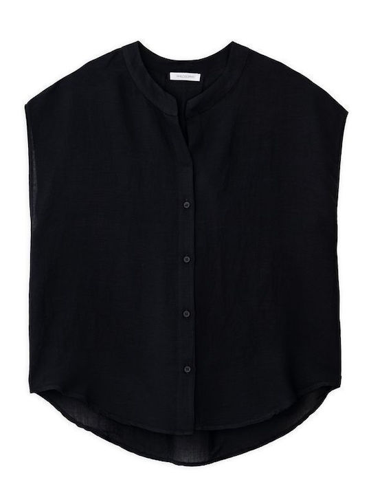 Sleeveless Women's Shirt Black