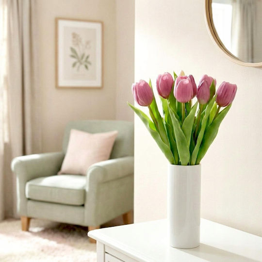 Blumenstrauß aus lila Tulpen 31cm Saska Garden