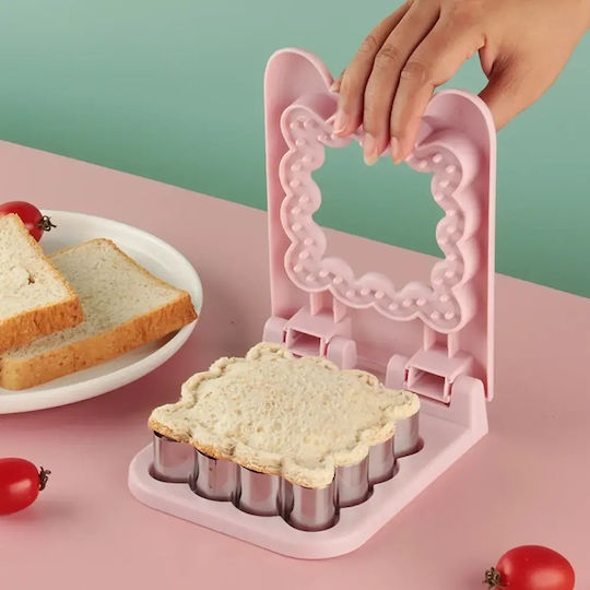 Sandwich Cutters 3 Σχέδια Κόκκινο Τετράγωνο