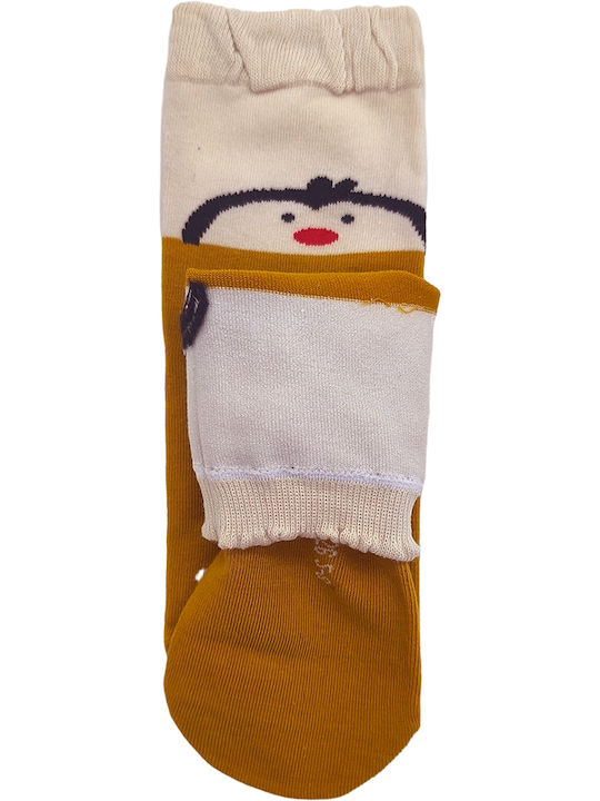 Gift-Me Kindersocken Gelbe Krokodilmuster