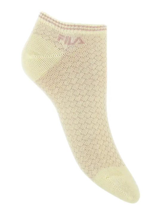 FILA Invisible Șosete Sport Galbene 3 Perechi