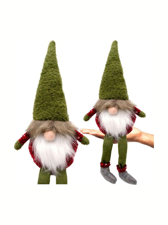 Decorative Green Plastic Christmas Santa 60cm