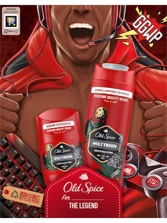 Old Spice Wolfthorn Комплект за Грижа за Почистване на Тялото Old Spice Wolfthorn Комплект за Грижа за Почистване на Тялото