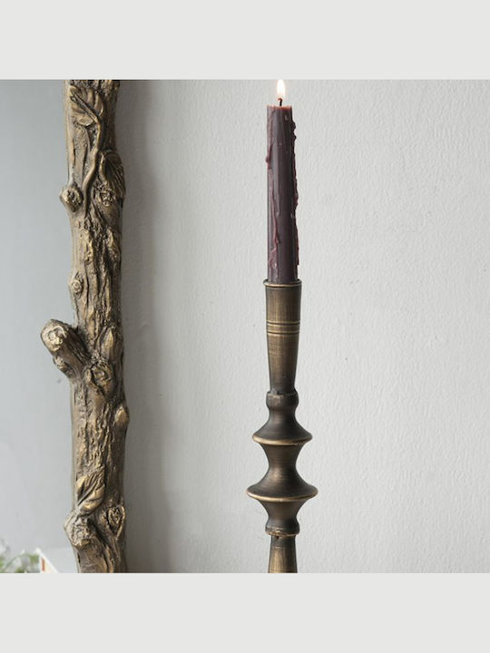 Artekko Metal Candle Holder in Black Colour 9x28.5x9cm