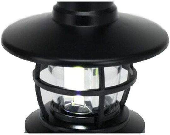Redcliffs Led Battery Camping Lantern Waterproof with Flashlight Black