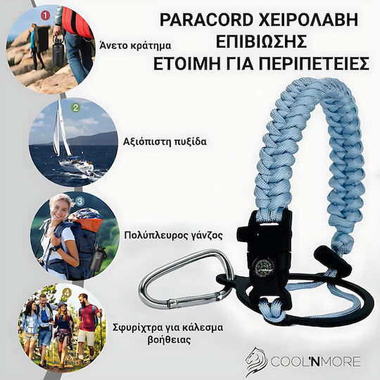 Cool'NMore Бутилка Термос Неръждаема Стомана BPA Free 500ml Неръждаема със Сламка Дръжка Примка и Мундщук