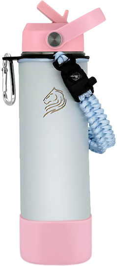 Cool'NMore Μπουκάλι Θερμός Ανοξείδωτο BPA Free 500ml Ανοξείδωτο με Καλαμάκι, Λαβή, Θηλιά και Επιστόμιο
