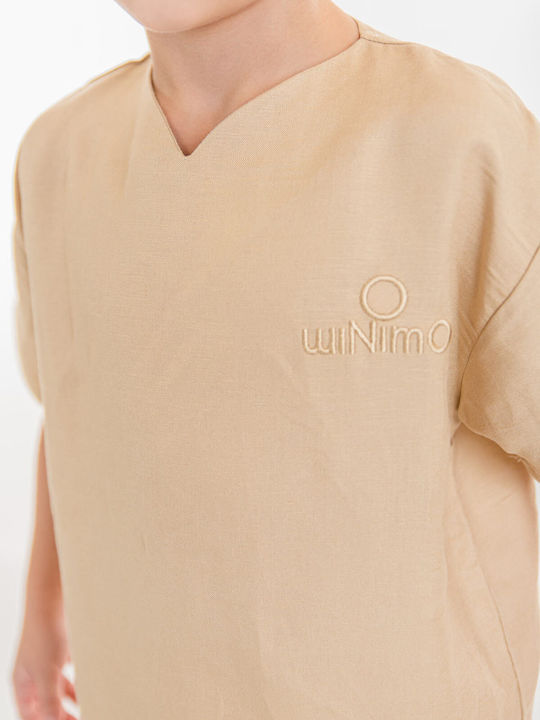 Sommer Kinderbekleidungsset 2 Stück Beige