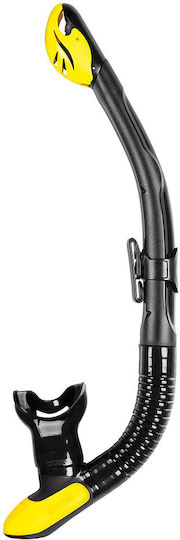 Mares Ergo Dry Snorkel Black/Yellow with Silicone Mouthpiece