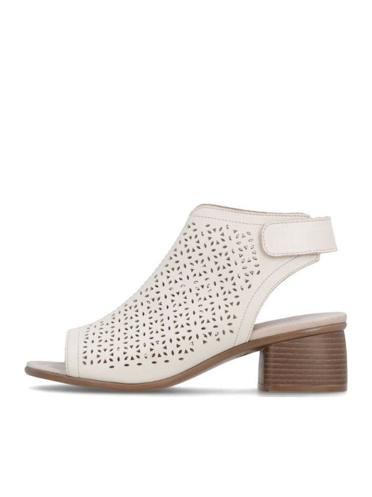 Leder Pumps Beige
