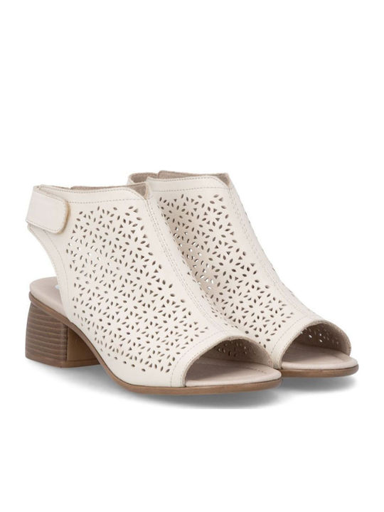 Leder Pumps Beige