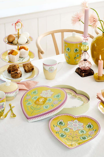 PiP Studio Πιάτο Ρηχό από Πορσελάνη Πολύχρωμο 21.5cm PiP Studio Πιάτο Ρηχό από Πορσελάνη Πολύχρωμο 21.5cm