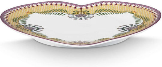 PiP Studio Rundes Servierplatte aus Mehrfarbigem Porzellan 21,5cm