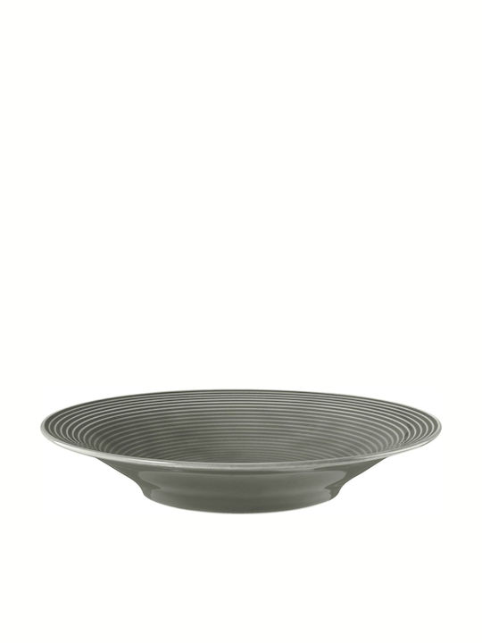 Tragar Shallow Porcelain Gray Plate 6 Pieces