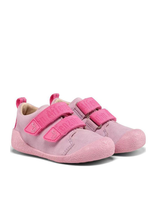 Kinder Sneaker mit Bügel- und Schleifenverschluss Rosa