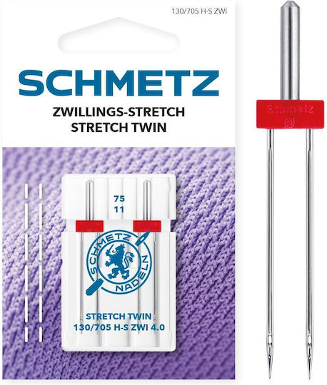 Set 2 Ac Double Șnururi Materiale Elastice Schmetz Dimensiune 75 Distanța între Ace 4 Mm